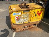 a yellow box that has some stickers on it