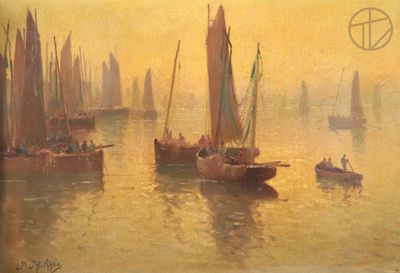 de nombreux bateaux qui flottent sur l'eau