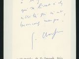 an old photo of a handwritten letter on a piece of paper