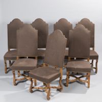 Un ensemble de 7 chaises de salle à manger à piétement entre… (photo 2)