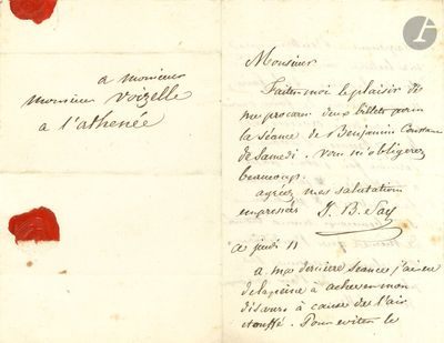une vieille lettre portant un cachet de cire rouge