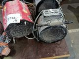 a pile of old shoes and other items on the floor