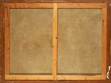 a picture of a window with a wooden frame on it
