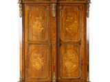 armoire ancienne en bois à deux portes et deux tiroirs