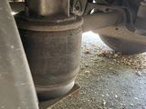 a close up view of the rear end of a truck