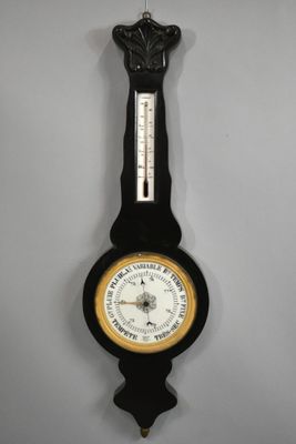 SECRETAN à Paris - BAROMETRE THERMOMETRE à mercure en bois n…