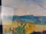 une photo d'une photo d'un tableau représentant un paysage