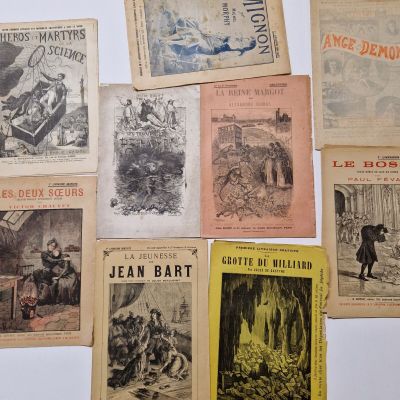 Lot de 31 primes de romans. Seconde moitié du XIXème siècle.