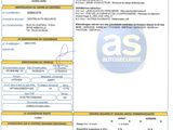 a close up of a document with a barcode on it