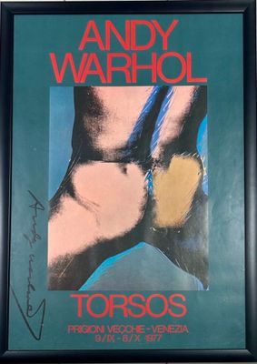 Andy Warhol - « Torssos from Venice to Veneza » - affiche signée