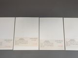 four white sheets of paper are stacked on top of each other