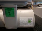 a close up of a machine with a label on it