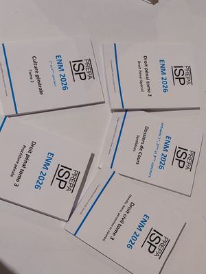 Lot de 5 - PREPA ISP - Ces livrets préparent au concours ENM…