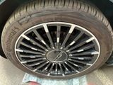 a close up of a tire on a car