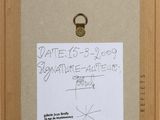 an image of a picture of a piece of paper with a note attached to it