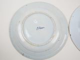 two plates that are sitting on a table