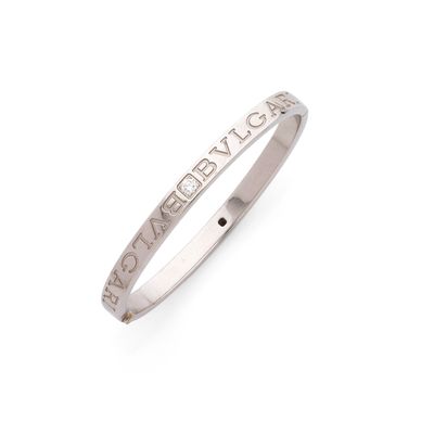 BULGARI BRACELET JONC B-ZERO de forme ovale orné, de chaque …