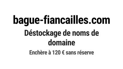 Nom de domaine bague-fiancailles.