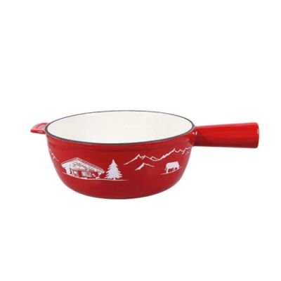 313 / Poêlon savoyard en fonte émaillée 24 cm - TABLE …