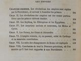 an old book with french writing on it
