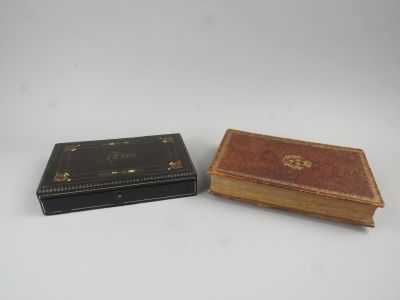 Coffret en placage de bois noirci et filets de laiton, IInd …