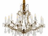 an image of a chandelier with five lights hanging from it