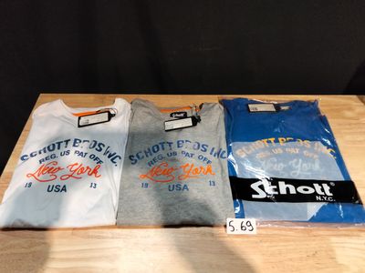 Lot de 3 T-shirts Schott Taille M