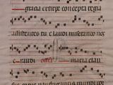 a close up of a manuscript with writing on it