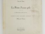 the front cover of a book with a black and white image