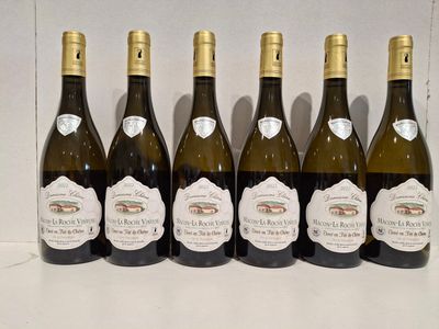 6 Bouteilles blanc Mâcon-La Roche Vineuse 2022 Domaine Chêne…