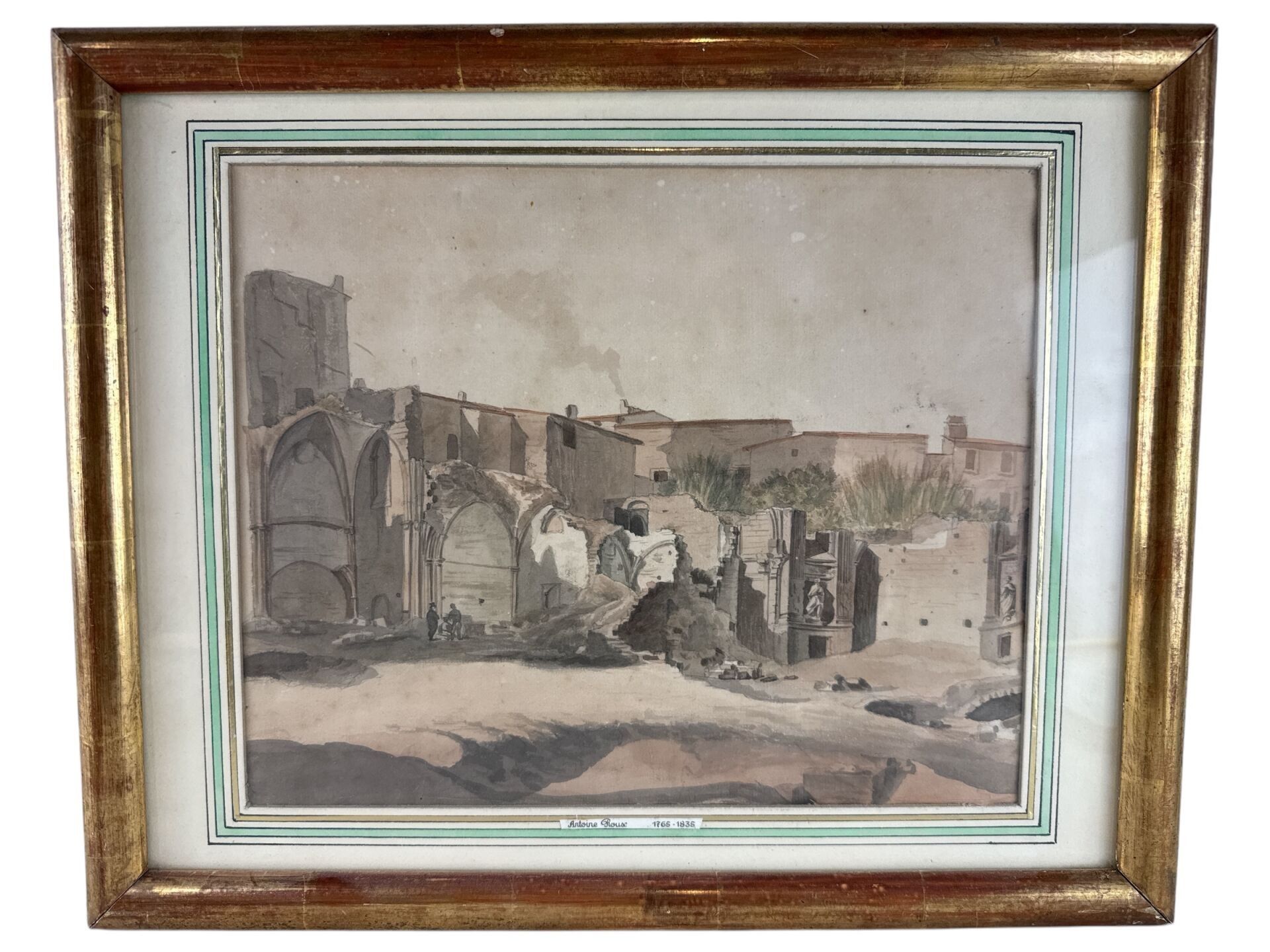 Antoine ROUX (attribué à), XVIIIe, "Ruines"