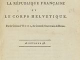 an old book with a title in french on it