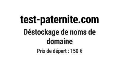 Nom de domaine test-paternite.com.