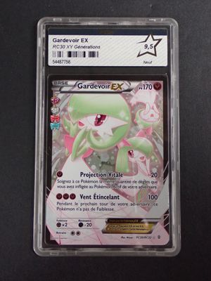 a close up of a card in a plastic case