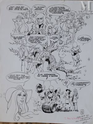 une image représentant une bande dessinée avec plusieurs personnages de bande dessinée