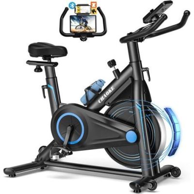 a close up of a bike with a cell phone on it