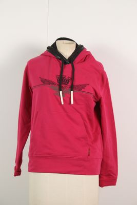 sweat à capuche rose avec un sweat à capuche noir et blanc sur un mannequin, un mannequin, un mannequin, un mannequin, un mannequin, un mannequin, un mannequin