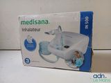 packaging of a medelam inhaler with a child in the background