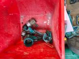 a picture of a red box with tools inside of it