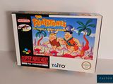 une image représentant une boîte de jeu Nintendo avec une illustration des Pierrafeu
