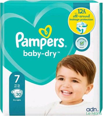 Culottes-couches Pampers Baby Dry, taille 7 - 14 kg