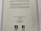 the back cover of a book with a black and white image