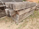 many pieces of wood stacked on top of each other