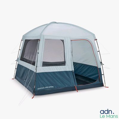 an image of a tent with the door open on a white background