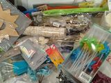 a pile of assorted items sitting on a table