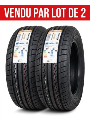 une paire de pneus sur fond blanc, avec la mention « vendu par lot de 2 »