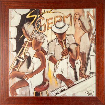 Pierre FAREL (né en 1957). "Concert de jazz à Saint-Germain"…