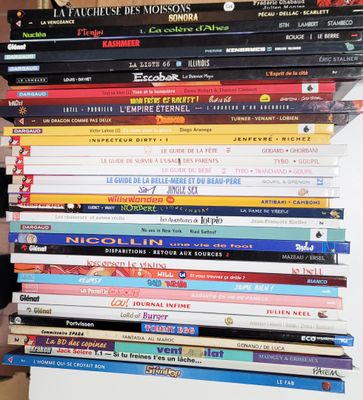 Carton de 35 bandes dessinées