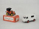a small toy truck and a small toy car