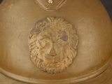 an image of a helmet with a lion head on it